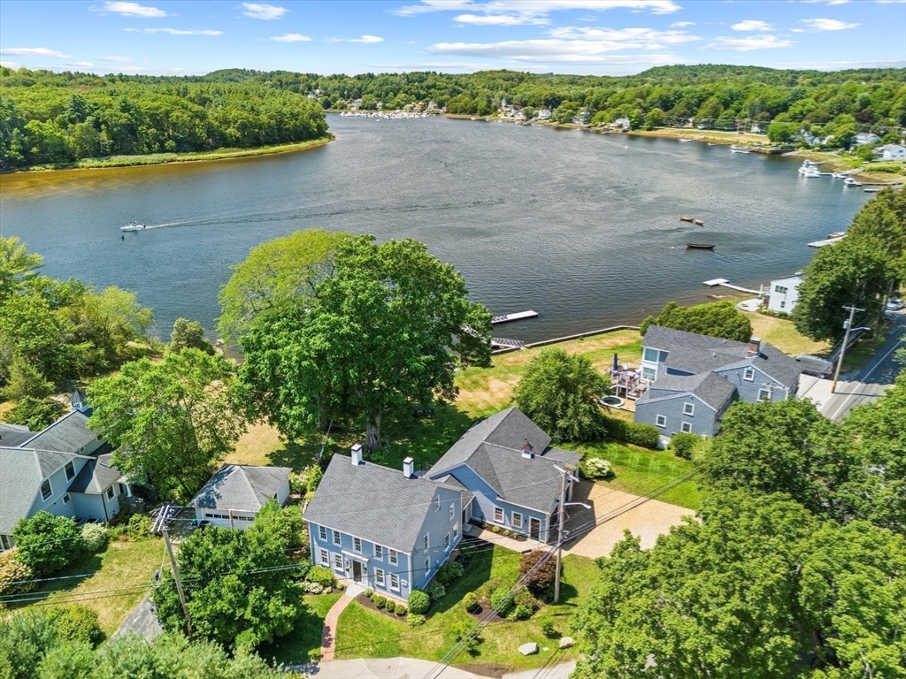 473 Main Street Amesbury, MA 01913 - Photo 19 of 42 an aerial view of a house with garden space and lake view