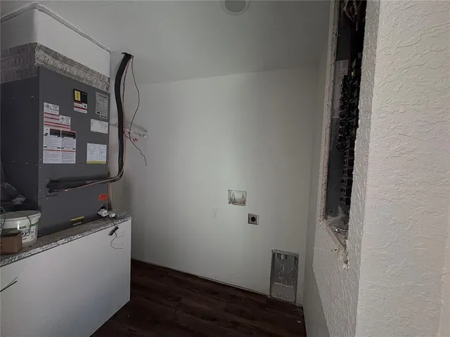 a room with storage and utility