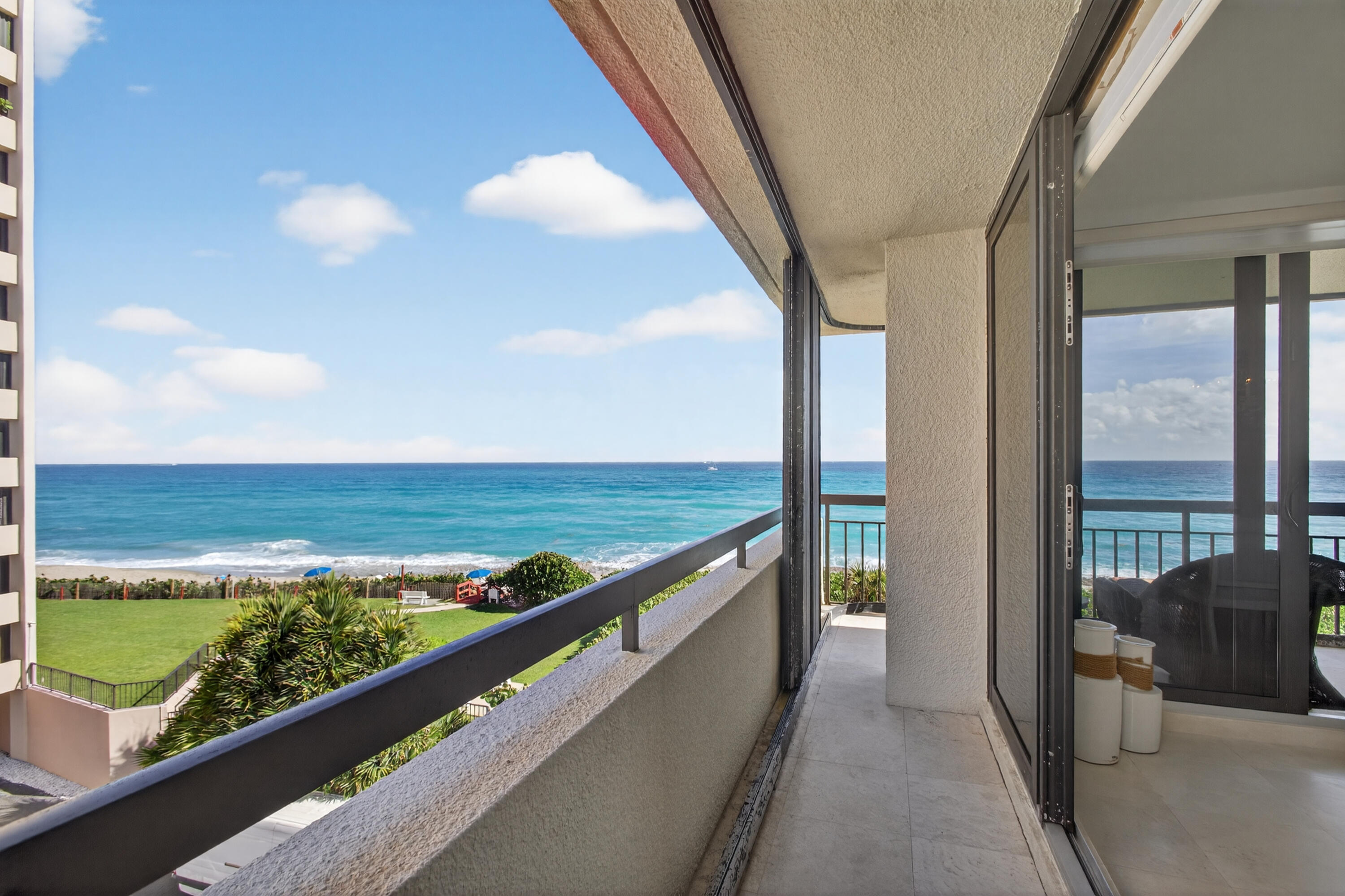 4050 North Ocean Drive, Unit 301 Riviera Beach, FL 33404 - Photo 3 of 62 a view of balcony with ocean view