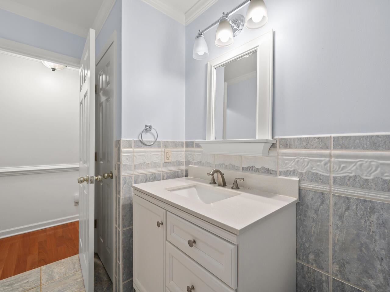 173 Briarfield Road Clarksville, VA 23927 - Photo 21 of 48 The Hall Bath has a tub/shower combo.