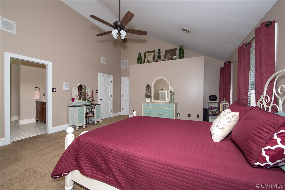 12900 Rivers Bend Road Chester, VA 23836 - Photo 15 of 32 Primary bedroom, open door is to primary bath.