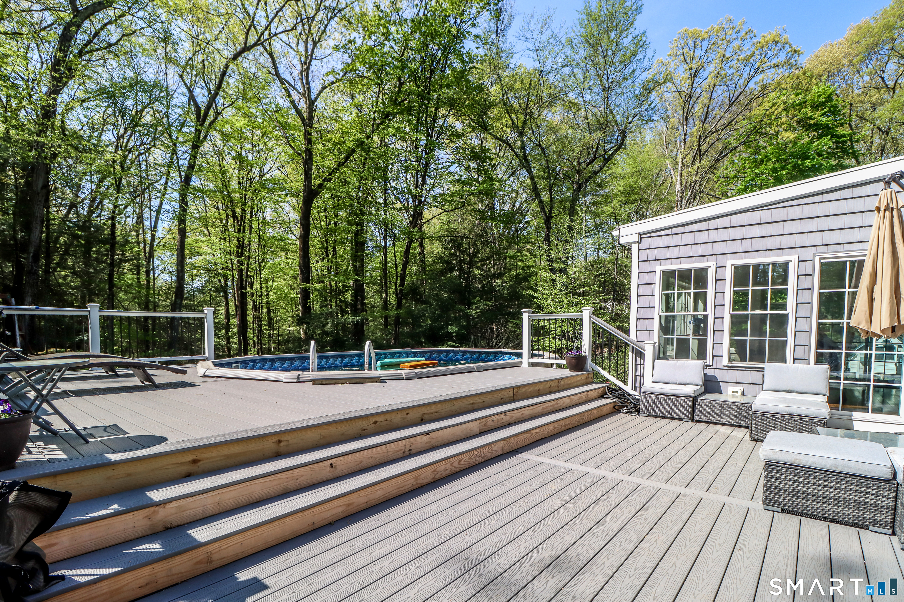 20 Puritan Valley Road Brookfield, CT 06804 - Photo 28 of 35 a view of a roof deck with wooden floor and fence