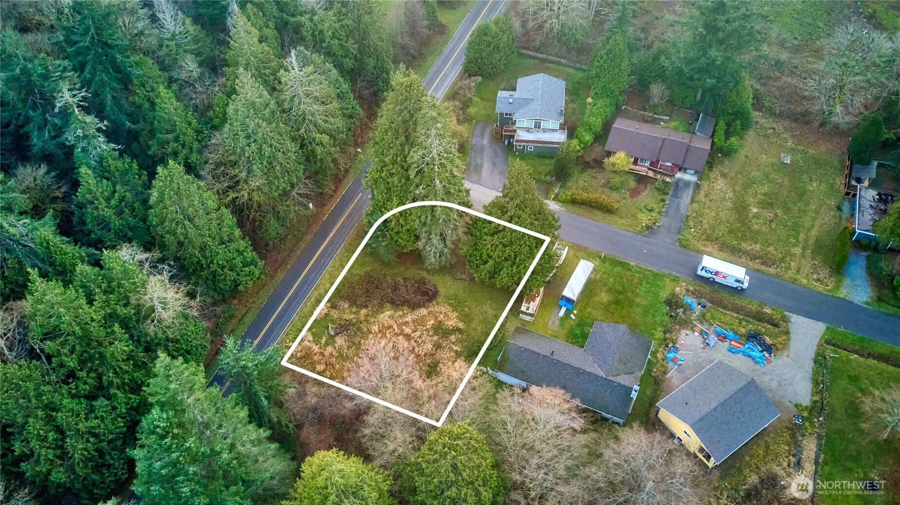 192 Donegal Drive Point Roberts, WA 98281 - Photo 3 of 35 an aerial view of a house