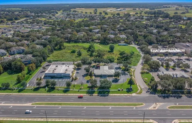 an aerial view of multiple house