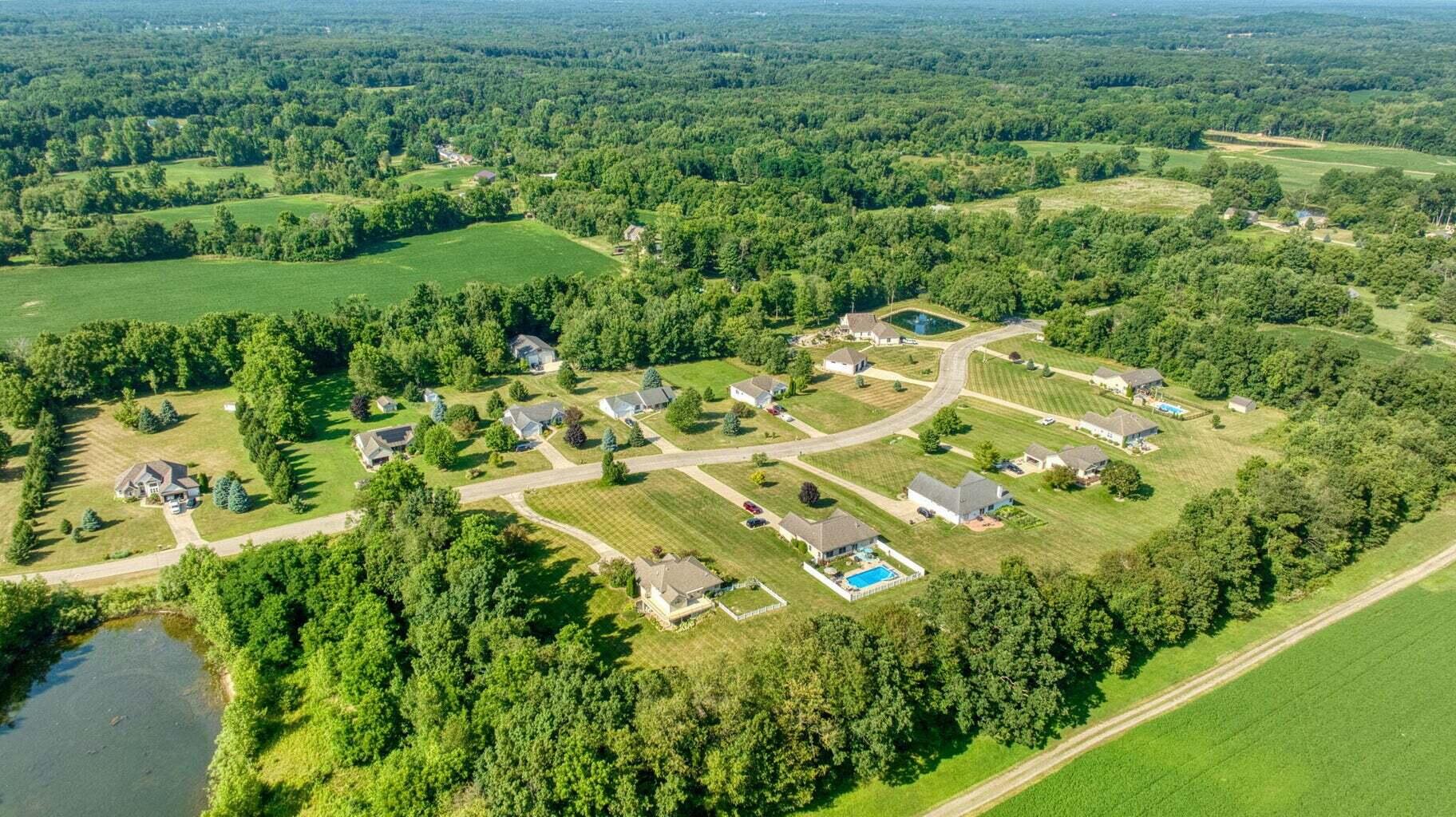 V/l Lindsey Road Jackson, MI 49201 - Photo 5 of 6 lot aerial 3