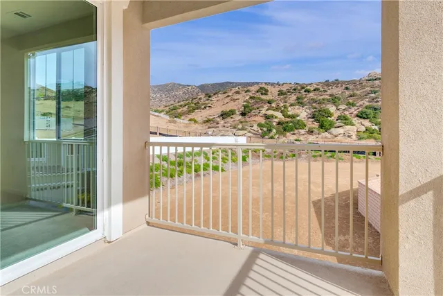 a view of an ocean and mountain