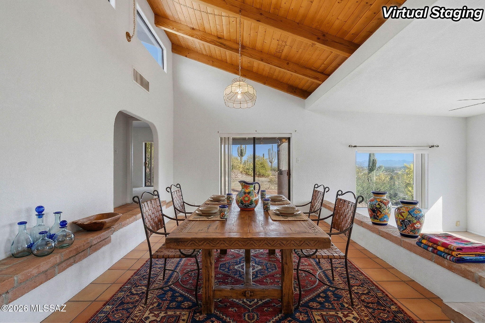 3940 West Alvaro Road Tucson, AZ 85746 - Photo 7 of 44 Large dinning room open and filled with natural light