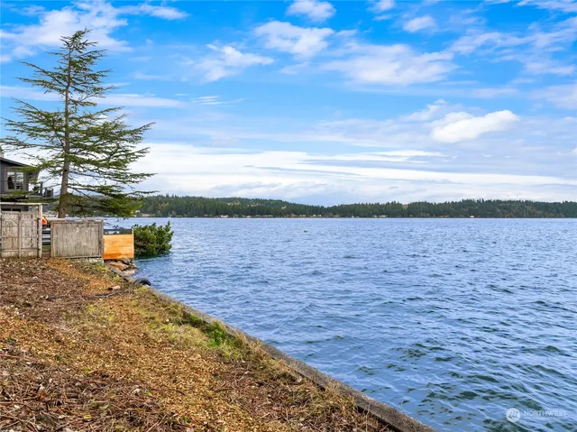 a view of a terrace with a bench