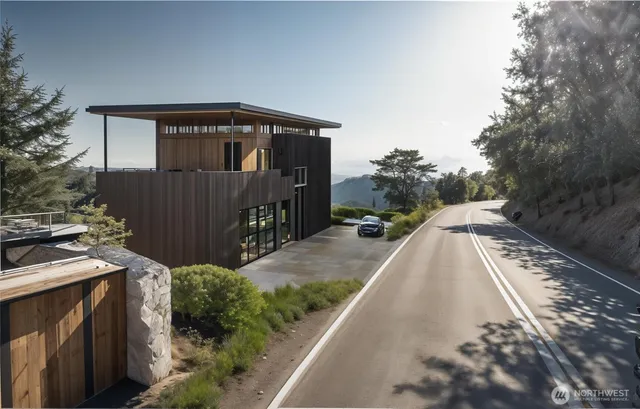 a view of balcony and yard