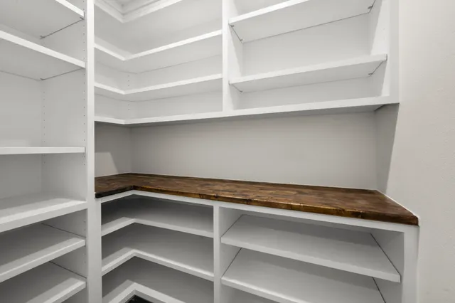 a refrigerator in a kitchen