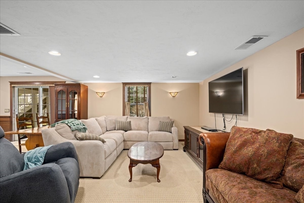 7 Primmett Lane, Unit 7 Worcester, MA 01609 - Photo 30 of 38 a living room with furniture and a flat screen tv