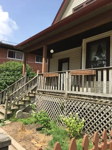 a front view of a house