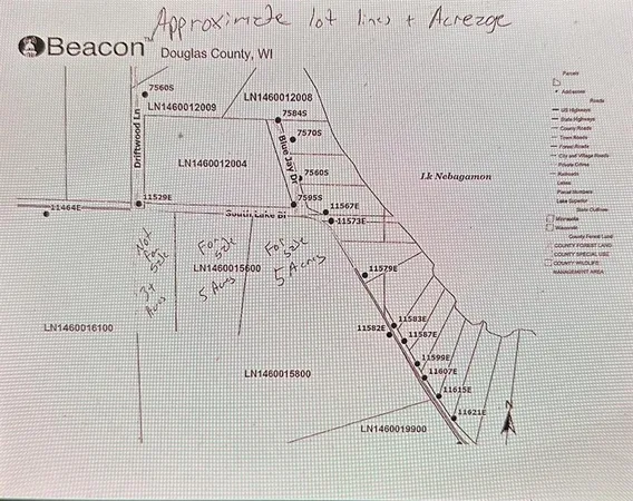 $75,000 | 11580 East South Lake Boulevard, Lake Nebagamon, WI 54849