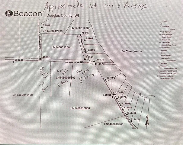 $75,000 | 11580 East South Lake Boulevard, Lake Nebagamon, WI 54849