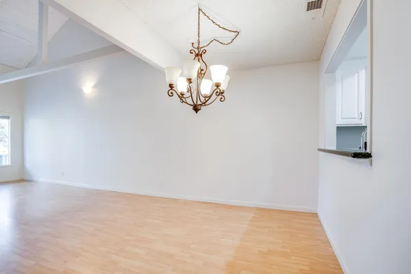 a view of an empty room