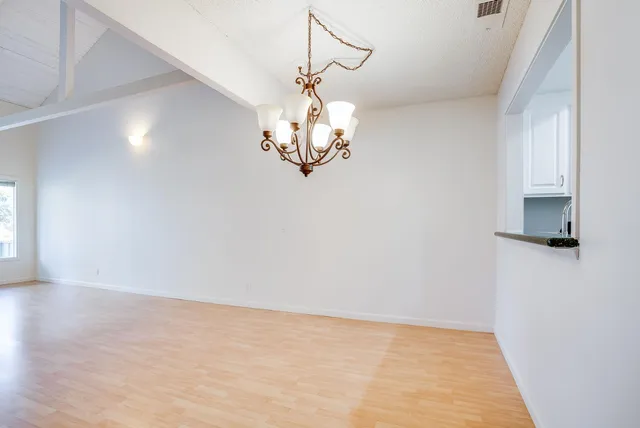 a view of an empty room