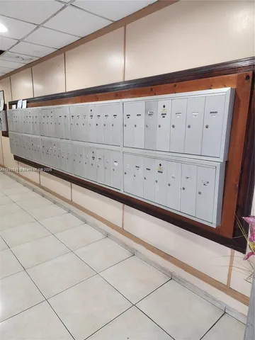 a view of wooden cabinets