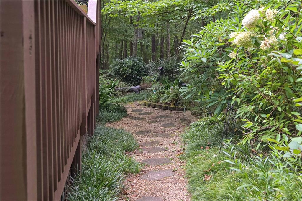 5885 West Chapel Hill Road Douglasville, GA 30135 - Photo 37 of 42 a view of a pathway steel plants and large tree