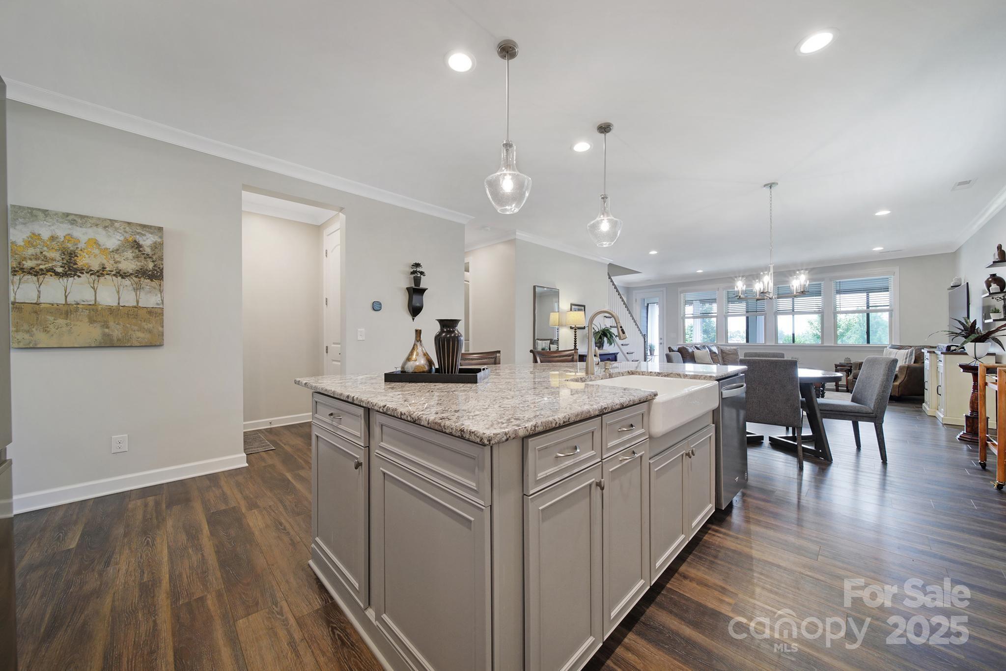 537 Lincoln Quarters Lane Fort Mill, SC 29708 - Photo 12 of 42 a kitchen with stainless steel appliances granite countertop a lot of counter space and wooden floors