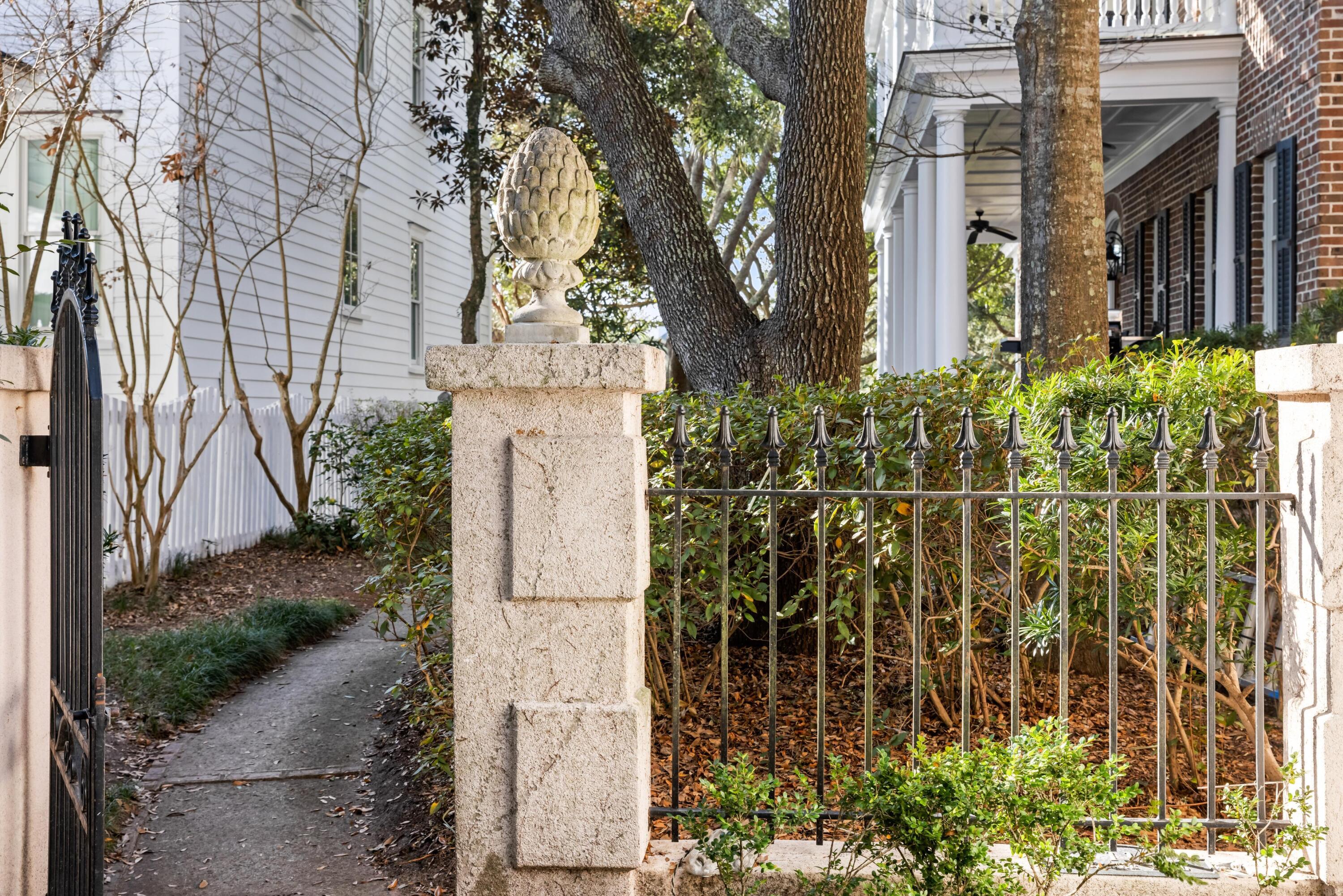 11 Eastlake Road Mount Pleasant, SC 29464 - Photo 5 of 51 Stone and Wrought Iron Gate