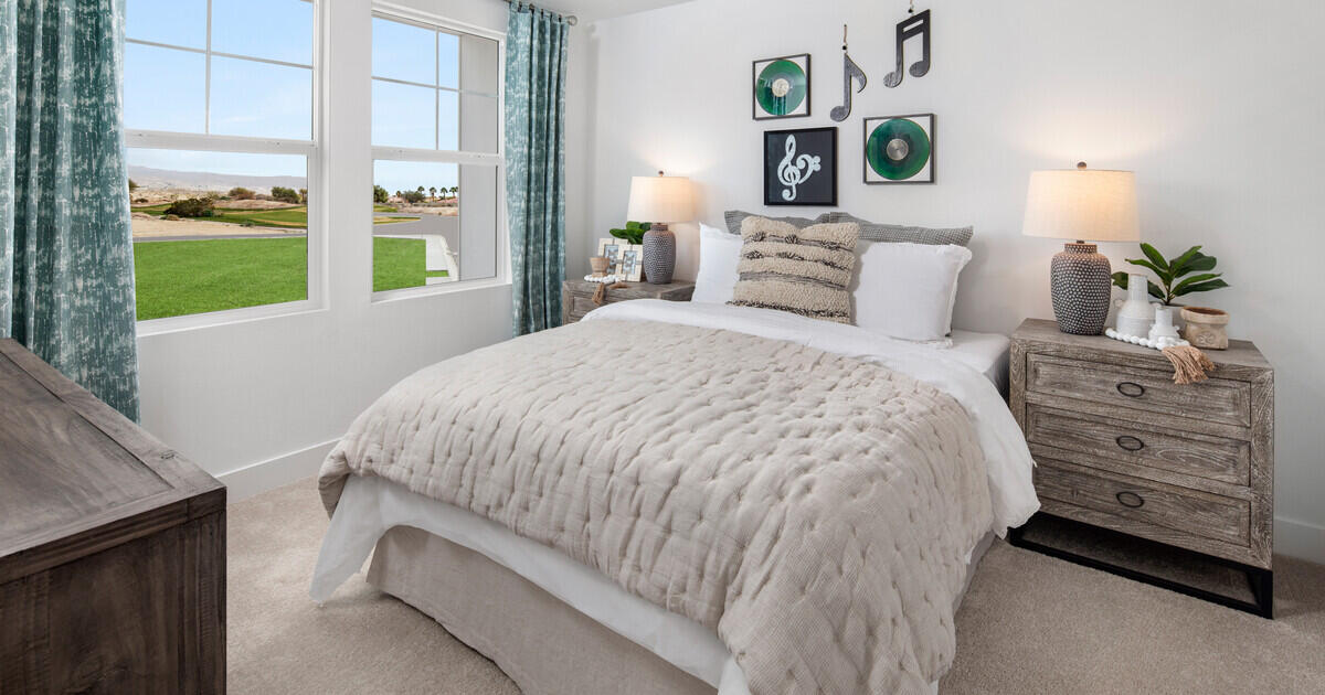 42401 Lamporo Way Indio, CA 92203 - Photo 13 of 15 a bedroom with a bed and a window