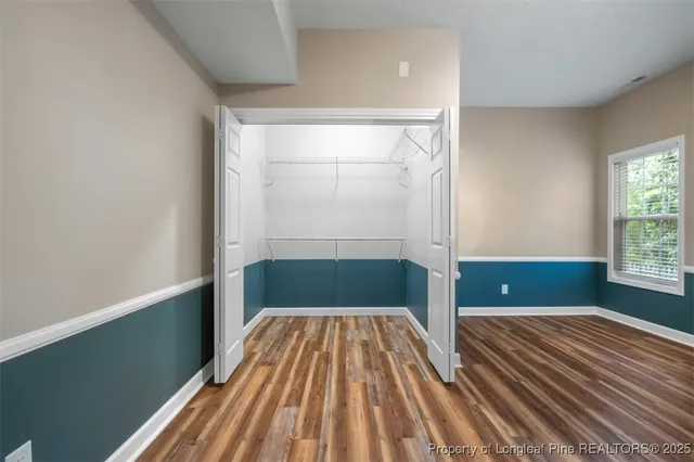 a view of wooden floor in a room
