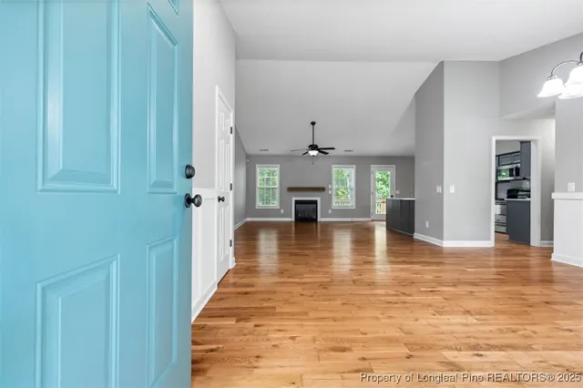 a view of a livingroom with a furniture
