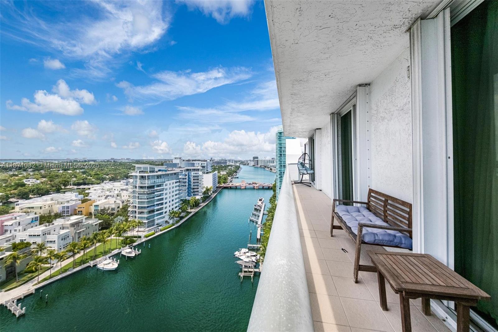 5900 Collins Avenue, Unit 1905 Miami Beach, FL 33140 - Photo 11 of 22 a view of balcony with furniture