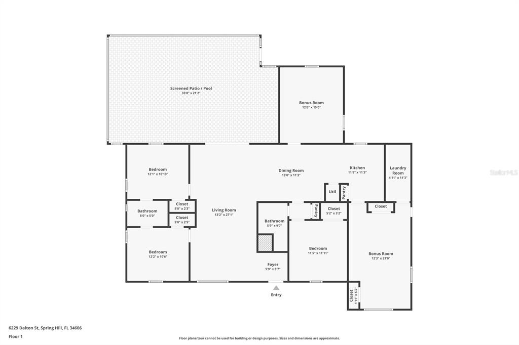 6229 Dalton Street Spring Hill, FL 34606 - Photo 32 of 44 a picture of a bench in room