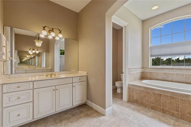 a bathroom with a sink a toilet and a bathtub