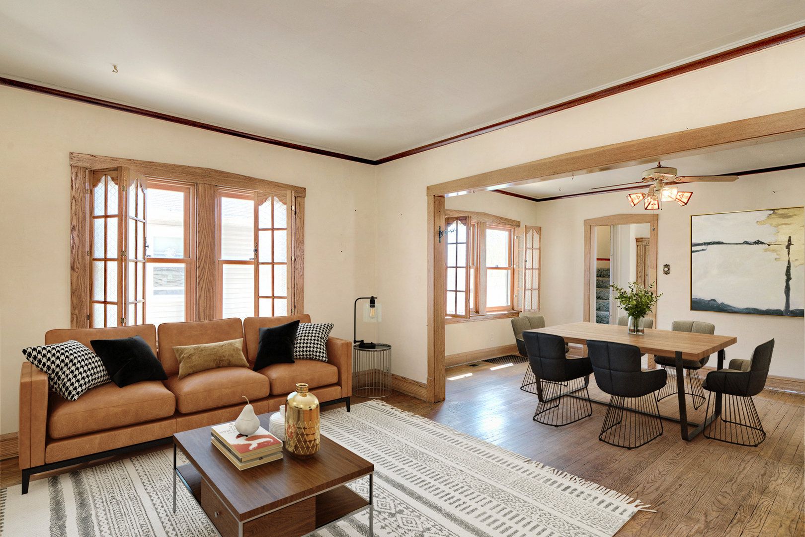4162 Blanchan Avenue Brookfield, IL 60513 - Photo 10 of 39 a living room with furniture and wooden floor