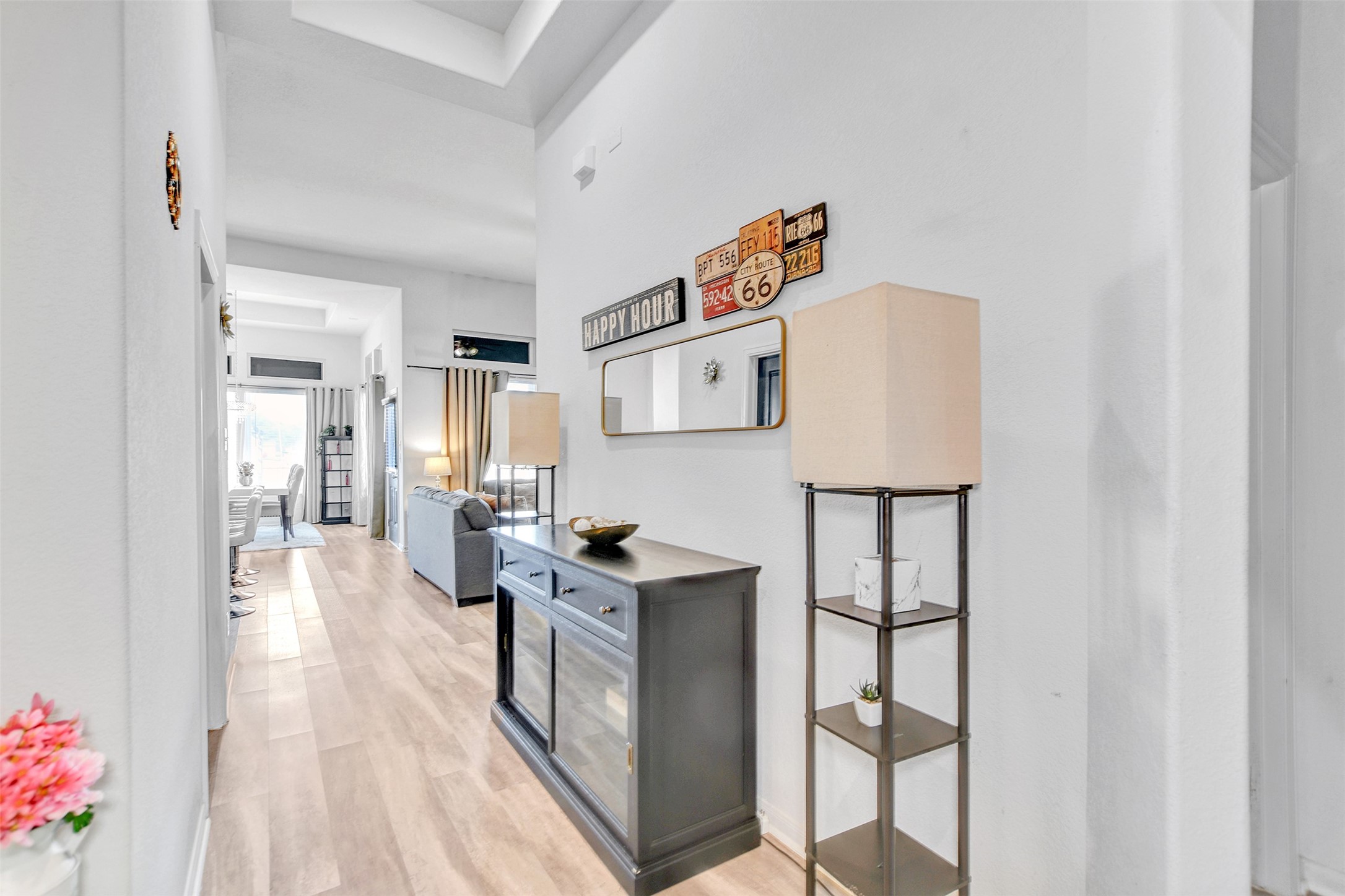 27 Montecito Lane Manvel, TX 77578 - Photo 9 of 49 a view of kitchen with furniture and wooden floor