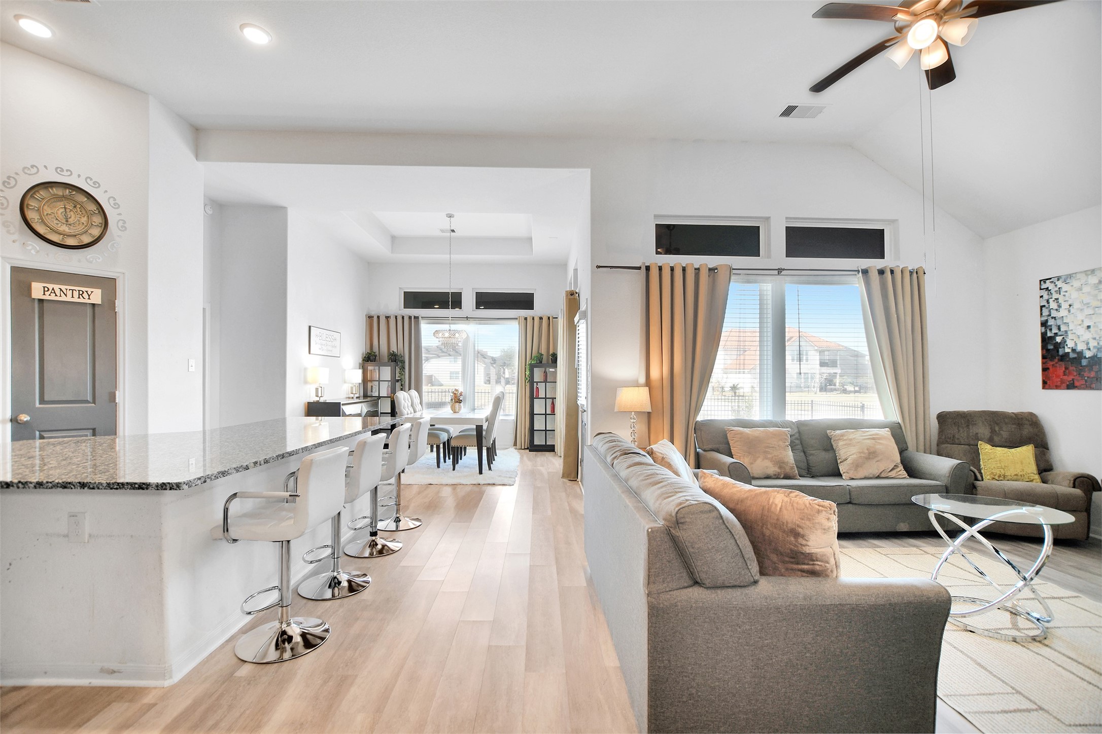 27 Montecito Lane Manvel, TX 77578 - Photo 10 of 49 a living room with furniture and a large window