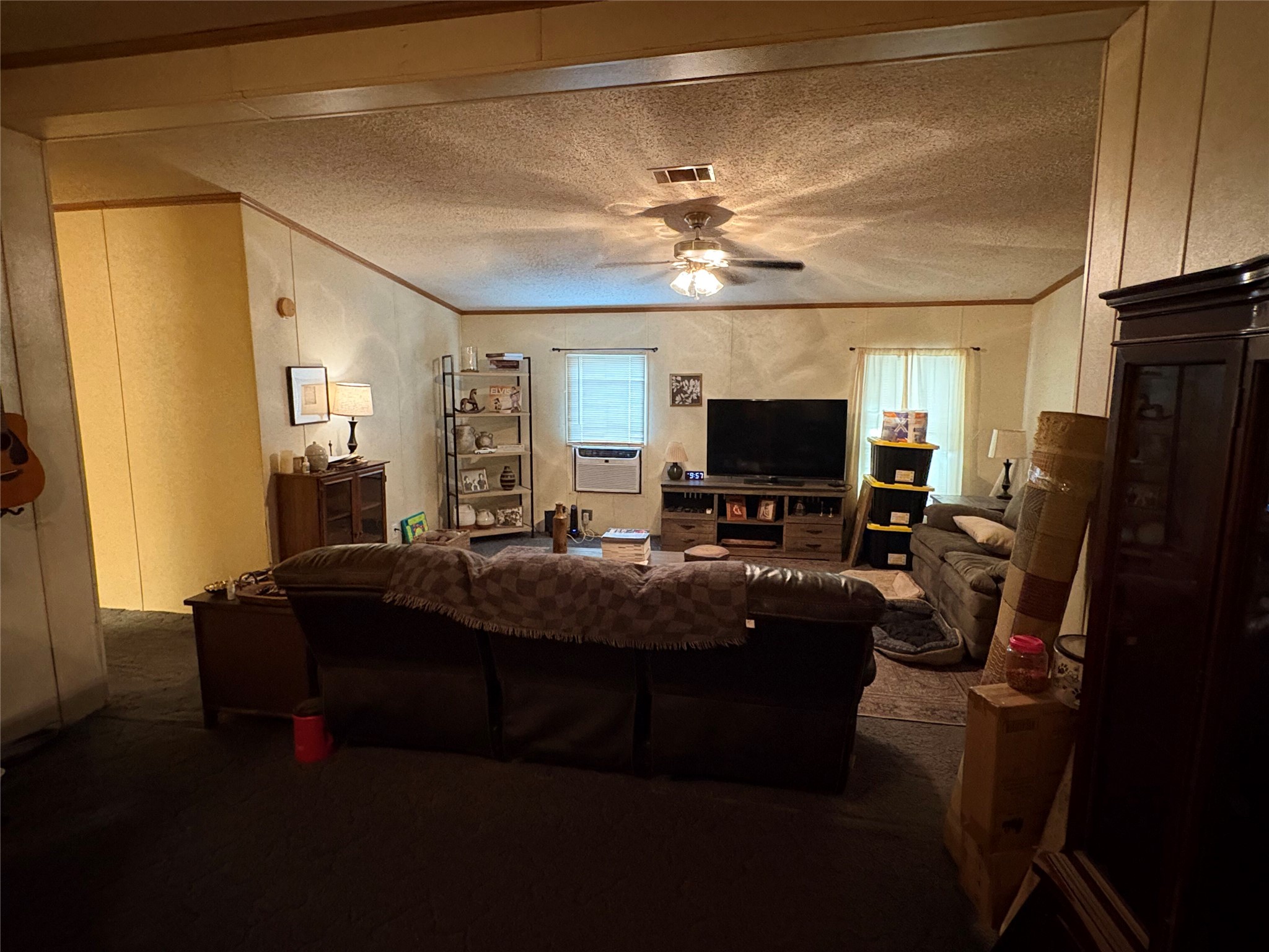 219 High View Ranch Drive Cedar Creek, TX 78612 - Photo 14 of 18 a living room with furniture and a flat screen tv