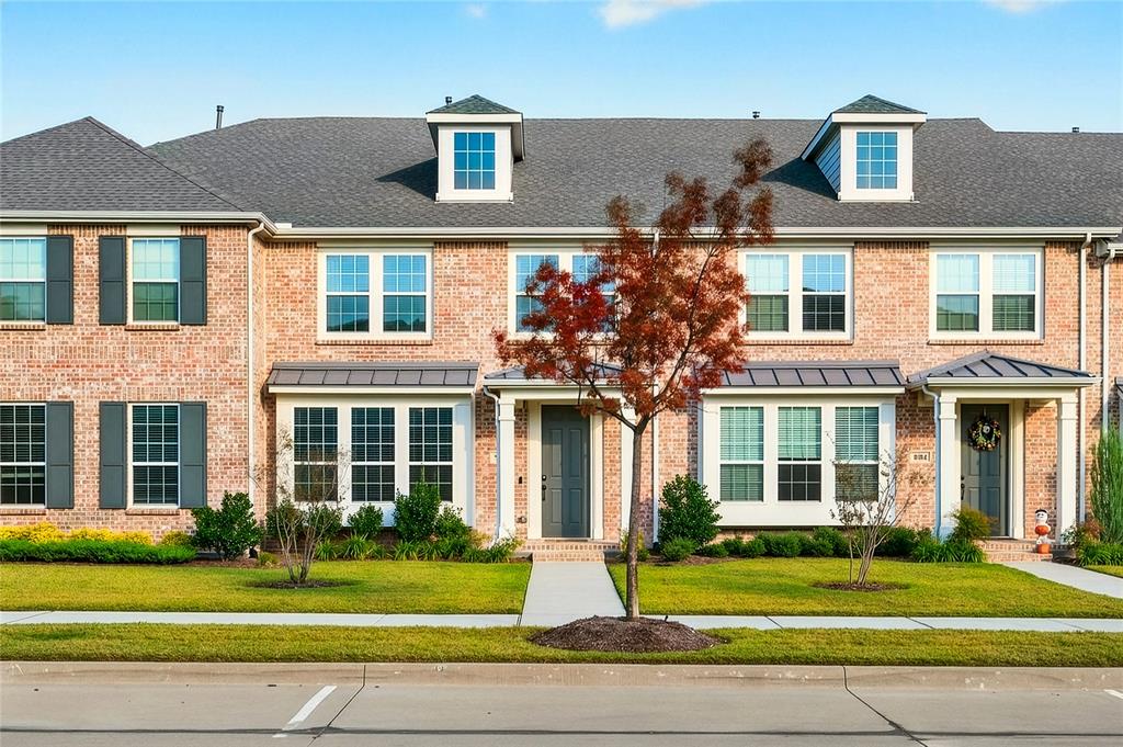 a front view of a house
