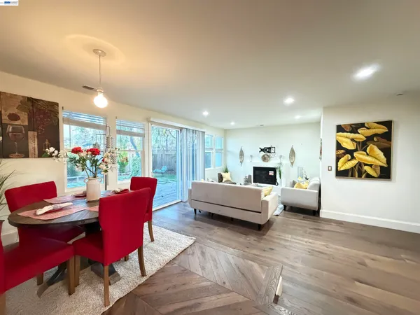 a living room with furniture and window