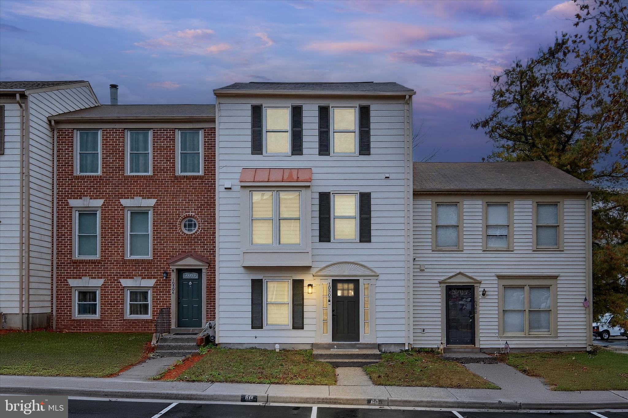 a front view of a house