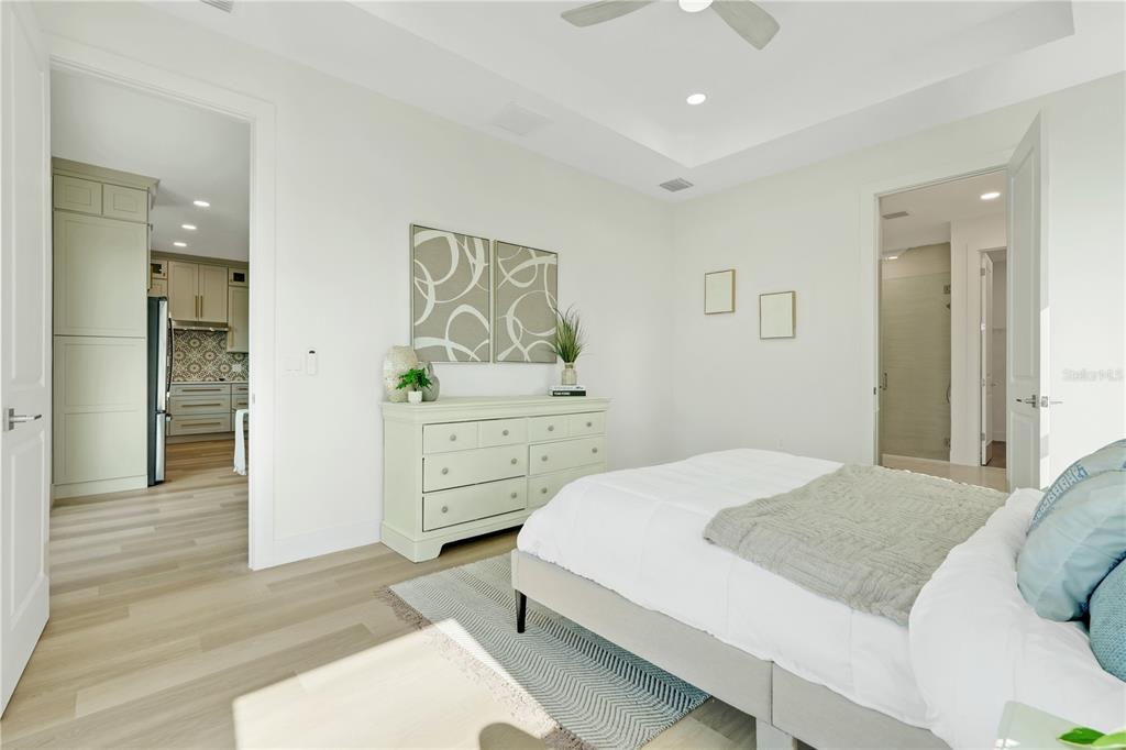 3496 Amberjack Drive Hernando Beach, FL 34607 - Photo 17 of 52 a bedroom with a bed and a table