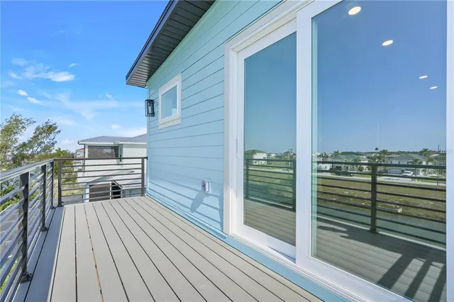 a front view of a room with entertaining space