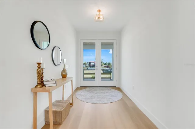 a view of a livingroom with furniture and closet