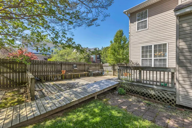 a view of a wooden fence