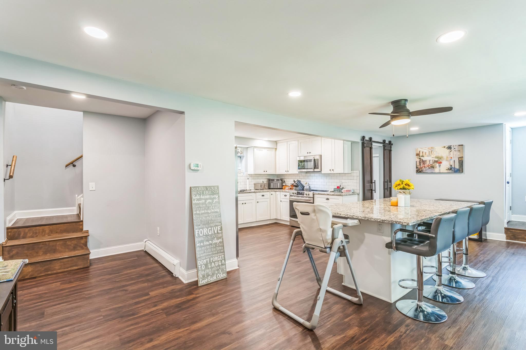 414 Delaware Avenue Croydon, PA 19021 - Photo 12 of 34 a view of a kitchen and dining room