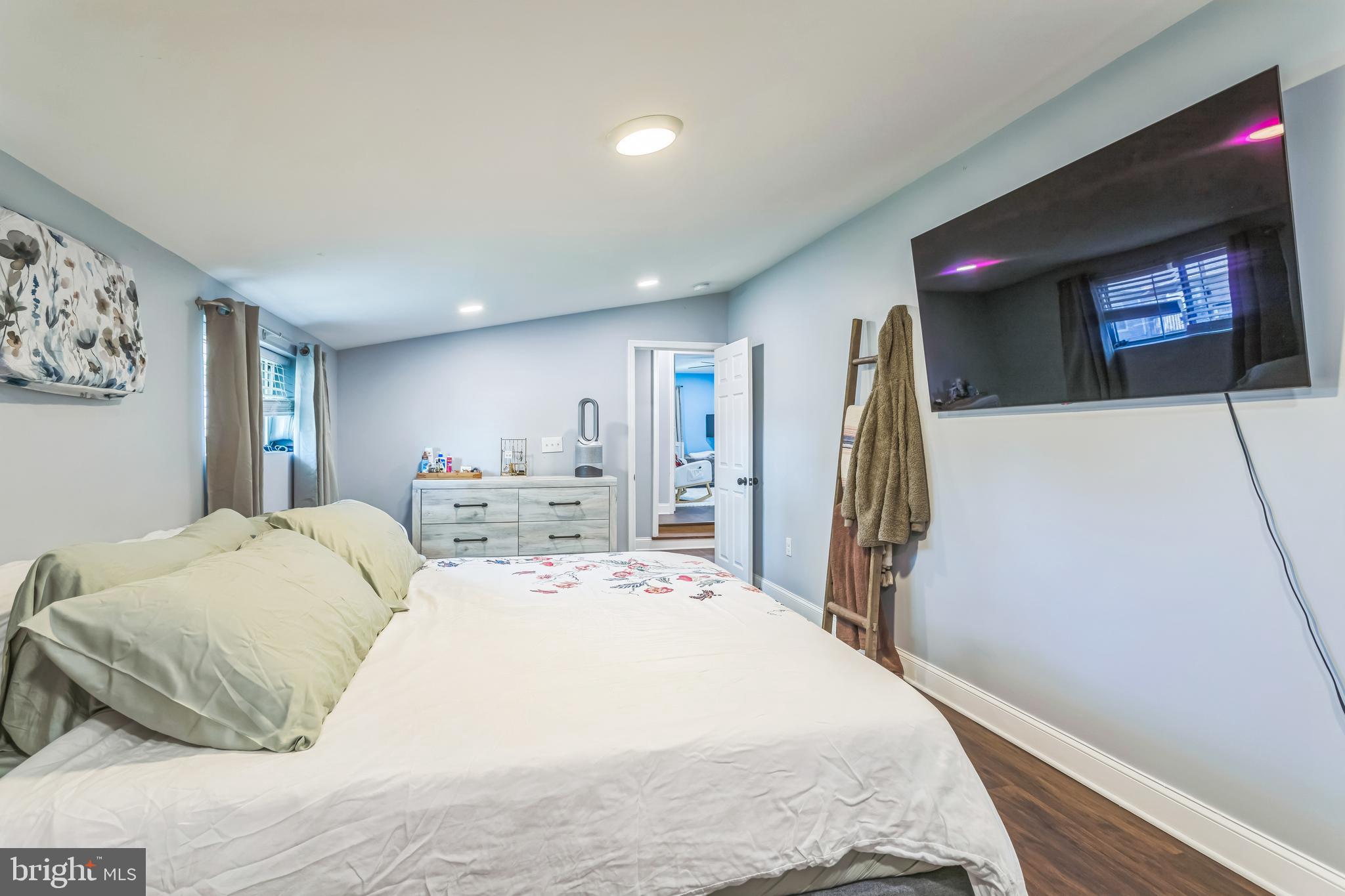 414 Delaware Avenue Croydon, PA 19021 - Photo 21 of 34 a bed room with a bed and a view of kitchen