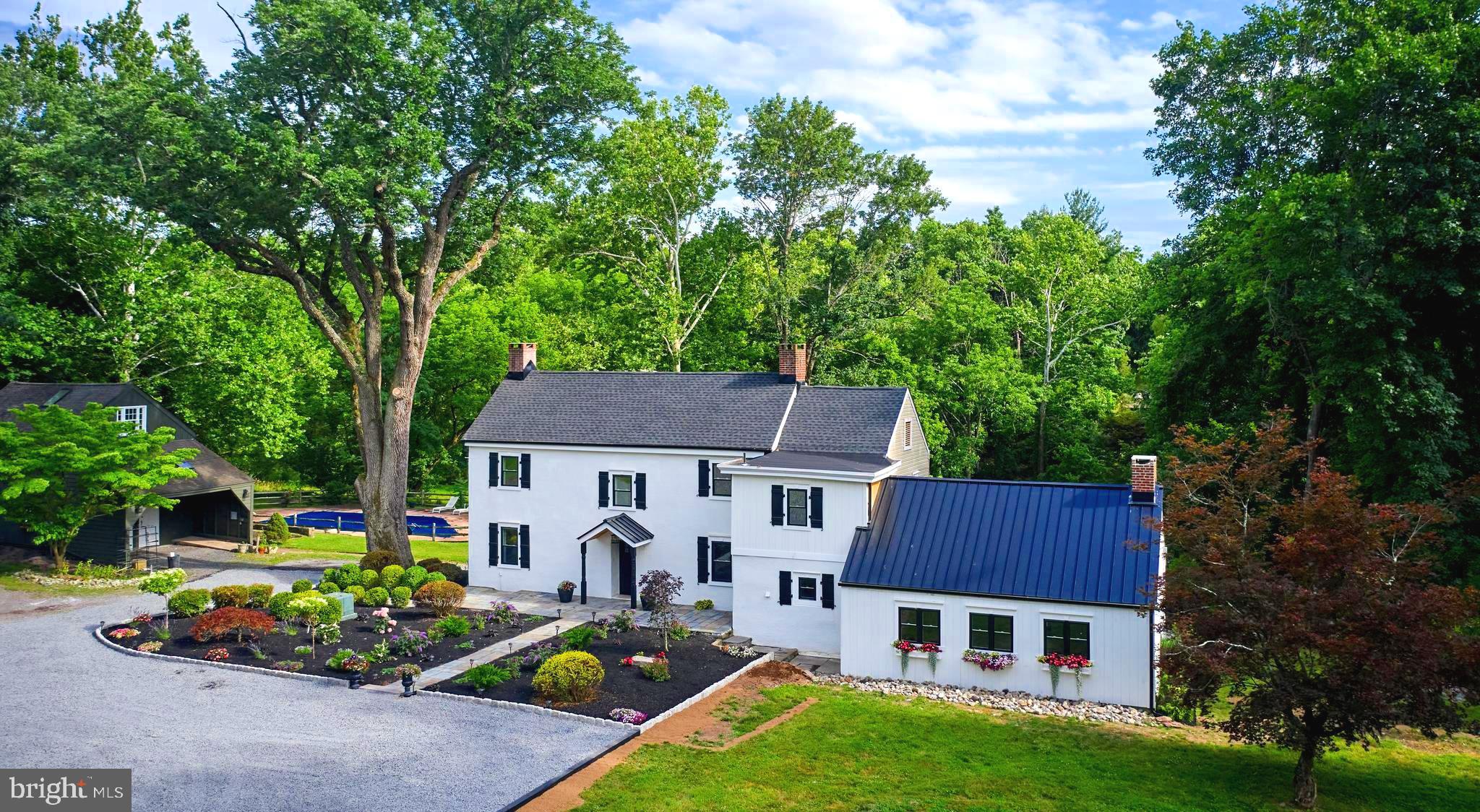 6538 Lower York Road New Hope, PA 18938 - Photo 4 of 63 Front facing view of the farmhouse