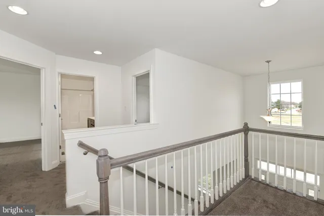 a view of a hallway with window