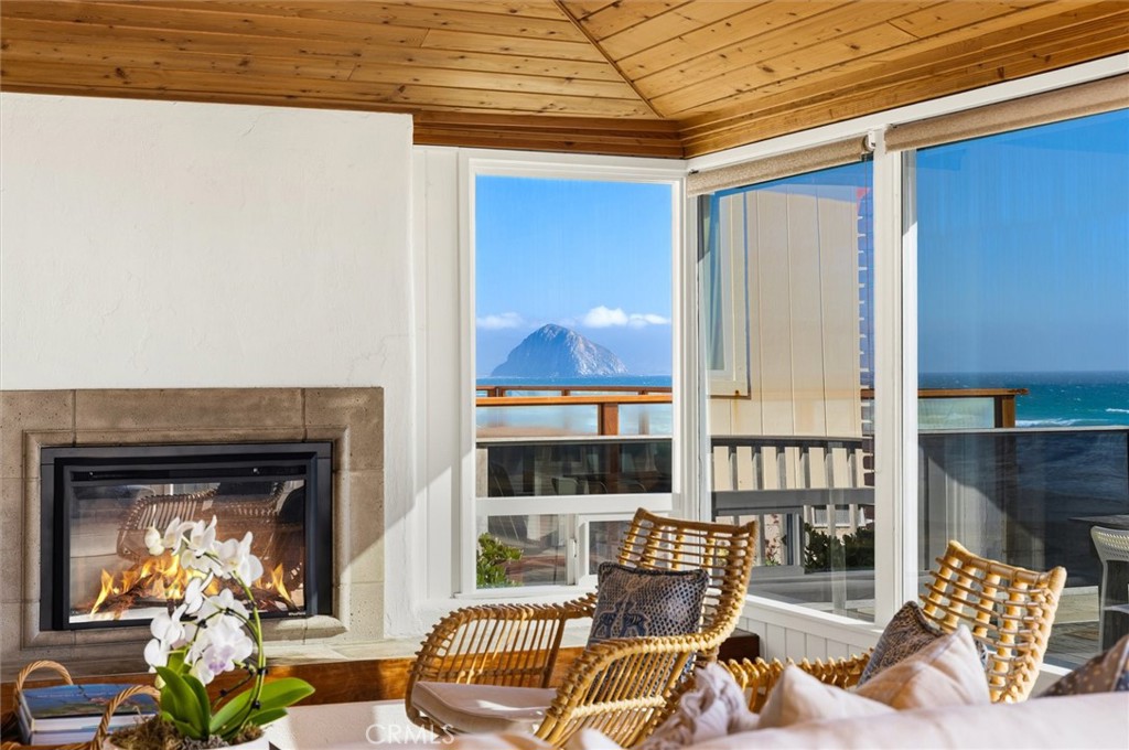 3448 Studio Drive Cayucos, CA 93430 - Photo 7 of 47 a outdoor living space with patio furniture and a fireplace