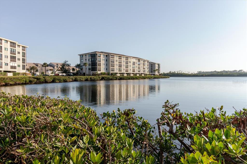 8211 Brent Street, Unit 828 Port Richey, FL 34668 - Photo 12 of 75 a view of a lake with houses in front of it
