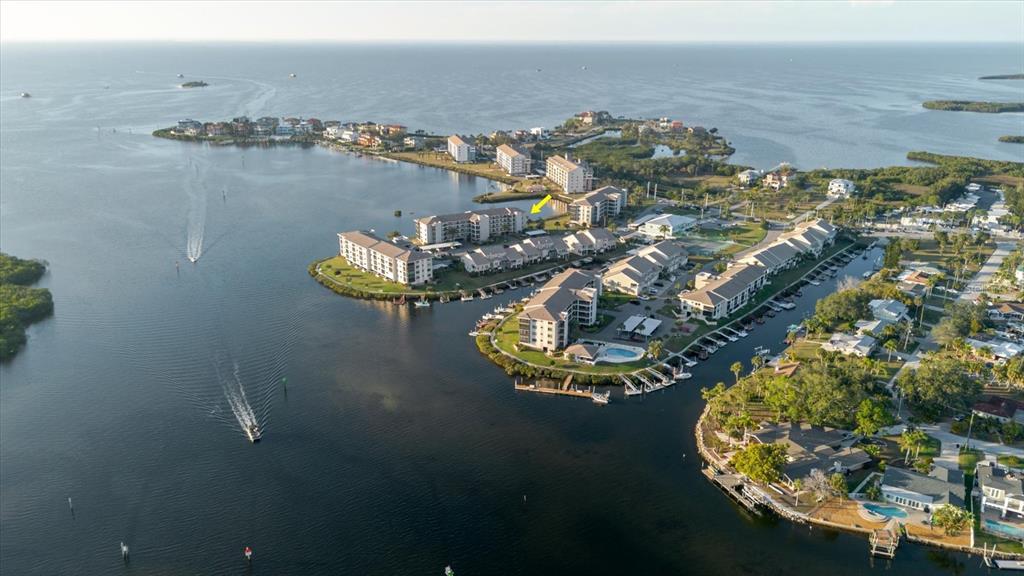 8211 Brent Street, Unit 828 Port Richey, FL 34668 - Photo 2 of 75 an aerial view of a house with a lake view