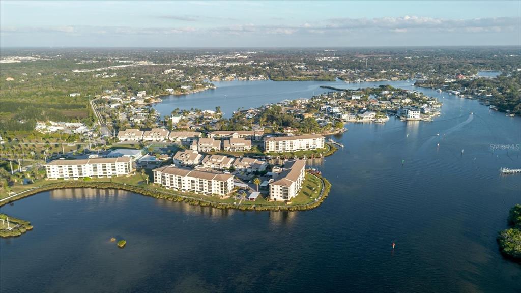 8211 Brent Street, Unit 828 Port Richey, FL 34668 - Photo 45 of 75 an aerial view of a house with a ocean view