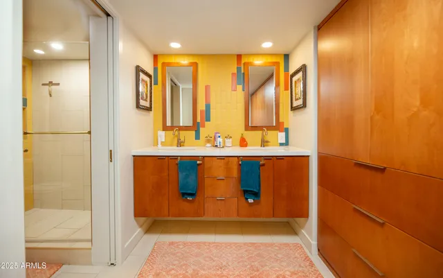 a view of outdoor space with a chair